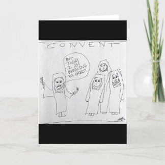 Nuns die de Habit-groet breken Kaart