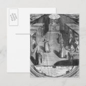 Nuns die voedsel serveren aan de patiënten op de briefkaart (Voorkant / Achterkant)