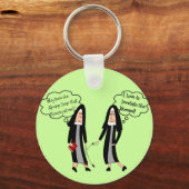 Nuns "Extreme Irritation" — Geschenken Sleutelhanger (Voorkant)
