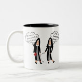 Nuns "Extreme Irritation" — Geschenken Tweekleurige Koffiemok (Links)