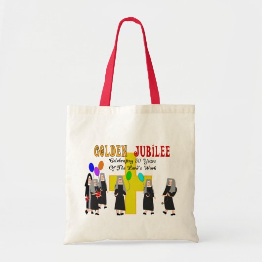 Nuns Golden 50th Jubilee Canvas tas (Voorkant)