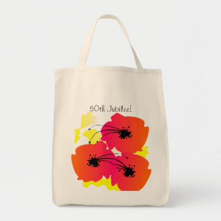 Nuns Golden 50th Jubilee Canvas tas Big Flowers