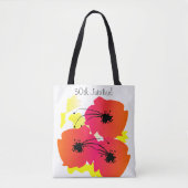 Nuns Golden 50th Jubilee Canvas tas Big Flowers (Voorkant)