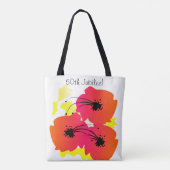 Nuns Golden 50th Jubilee Canvas tas Big Flowers (Achterkant)