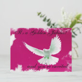 Nuns Golden 50th Jubilee-uitnodigingen Kaart (Staand voorkant)