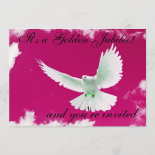 Nuns Golden 50th Jubilee-uitnodigingen Kaart