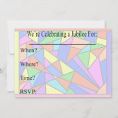 Nuns Golden 50th Jubilee-uitnodigingen Kaart (Achterkant)