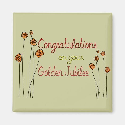 Nuns Golden Jubilee (50ste Jubileum) Gifts Magneet (Voorkant)