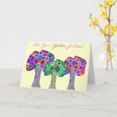 Nuns Golden Jubilee 50th Jubileum Gifts Kaart (Gele Bloem)