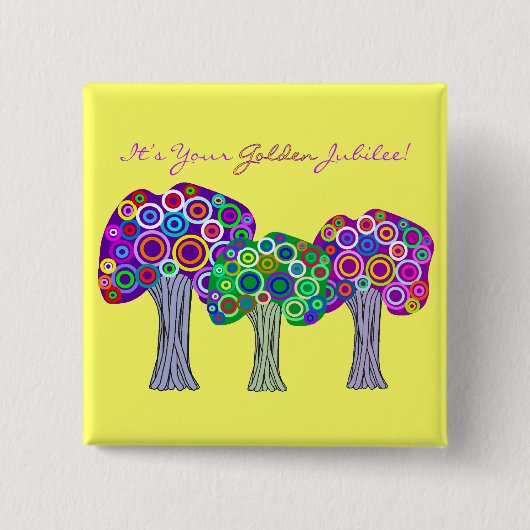 Nuns Golden Jubilee 50th Jubileum Gifts Vierkante Button 5,1 Cm (Voorkant)