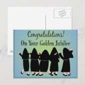 Nuns Golden Jubilee Gifts Briefkaart (Voorkant / Achterkant)