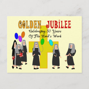 Nuns Golden Jubilee Gifts Briefkaart