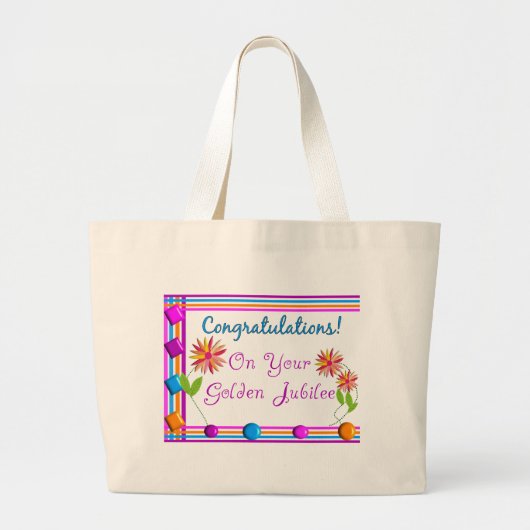 Nuns Golden Jubilee Gifts Grote Tote Bag (Voorkant)