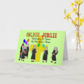 Nuns Golden Jubilee Gifts Kaart (Gele Bloem)