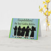 Nuns Golden Jubilee Gifts Kaart (Gele Bloem)