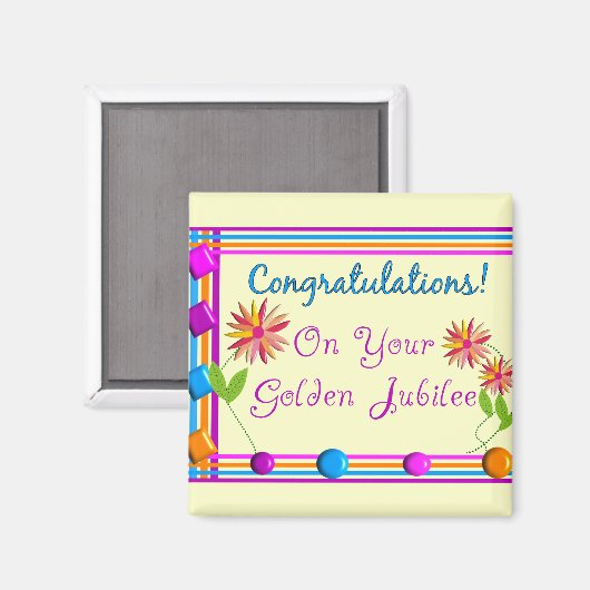 Nuns Golden Jubilee Gifts Magneet (Voorkant / Achterkant)