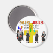 Nuns Golden Jubilee Gifts Magneet (Voorkant / Achterkant)
