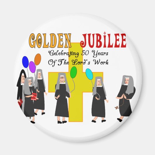 Nuns Golden Jubilee Gifts Magneet (Voorkant)