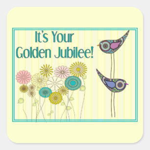 Nuns Golden Jubilee Gifts Vierkante Sticker