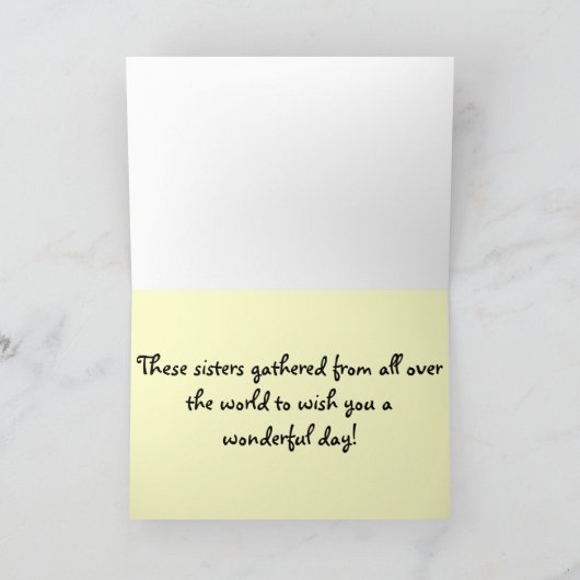 Nuns "Golden Jubilee" Kaarten en Canvas tassen (Binnen)