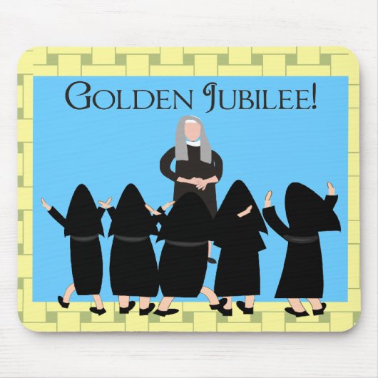 Nuns "Golden Jubilee" Kaarten en Canvas tassen Muismat (Voorkant)