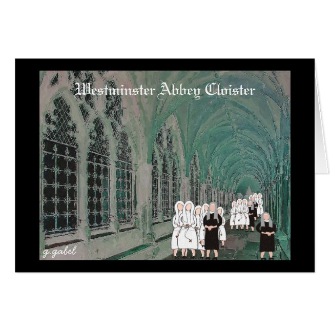 Nuns in de Westminster Abbey Cloister (Voorkant Horizontaal)