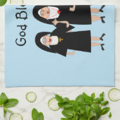 Nuns in Habits Theedoek (Gevouwen)