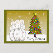 Nuns-kerstKaarten en Gifts-Artsy-design Feestdagenkaart (Voorkant)