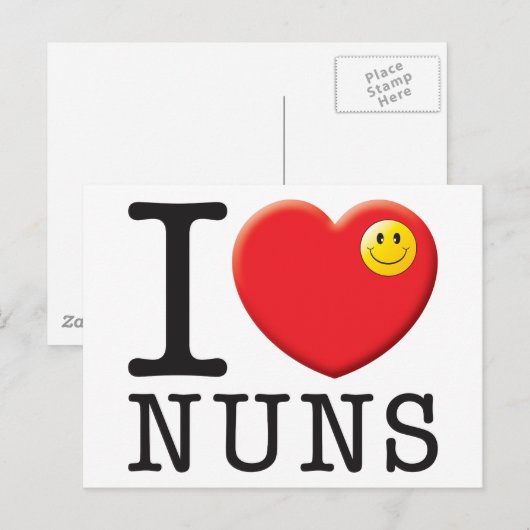 Nuns Love Briefkaart (Voorkant / Achterkant)