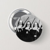 Nuns met Pistolen Ronde Button 5,7 Cm (Voorkant /achterkant)