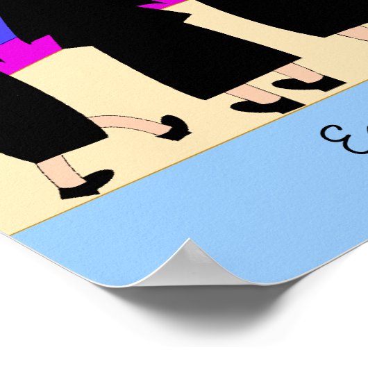 Nuns met Poster voor paraplu's (Hoek)