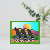 Nuns op fietsen Kunstgeschenken Briefkaart (Staand voorkant)