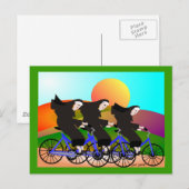 Nuns op fietsen Kunstgeschenken Briefkaart (Voorkant / Achterkant)