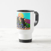 Nuns op fietsen Kunstgeschenken Reisbeker (Voorkant rechts)
