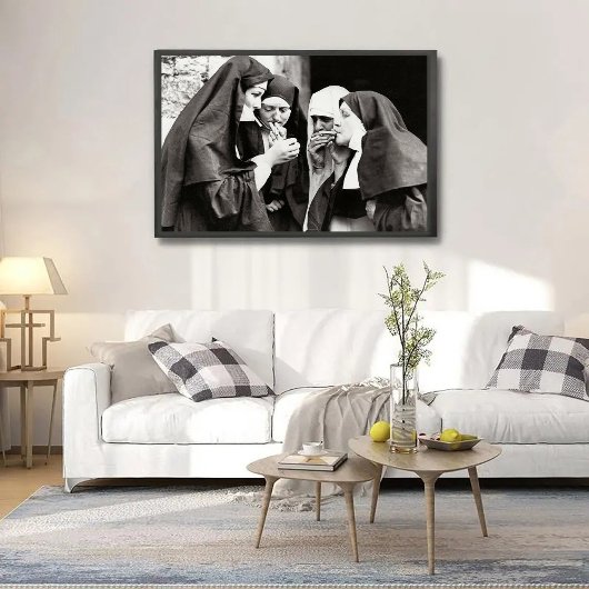 Nuns Roken Fotografie 19x13in Poster