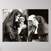 Nuns Roken Fotografie 19x13in Poster (Voorkant)