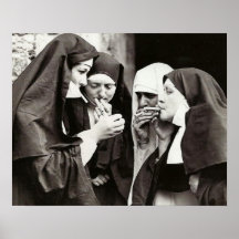 Nuns Roken  Fotografie 20x16inch