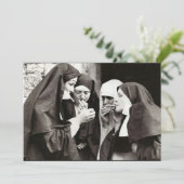 Nuns Roken  fotografie Kaart (Staand voorkant)