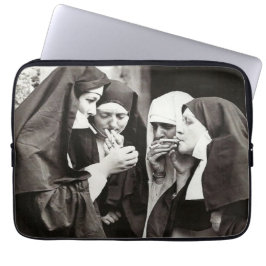 Nuns Roken  fotografie Laptop Sleeve