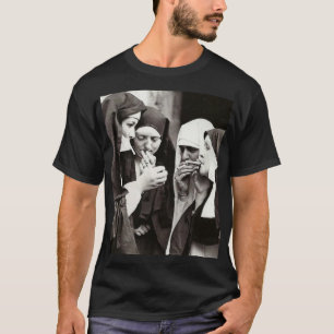 Nuns Roken fotografie T-shirt