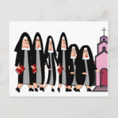 Nuns "Rubriek naar kerk" Briefkaart (Voorkant)