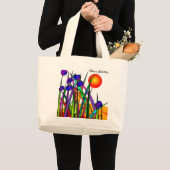 Nuns Silver 25th Jubilee Artsy Floral Canvas tas (Voorkant (product))