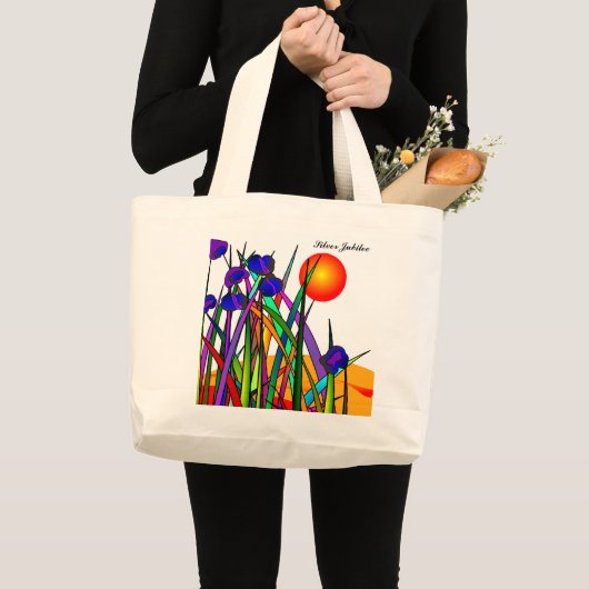 Nuns Silver 25th Jubilee Artsy Floral Canvas tas 2 (Voorkant (product))