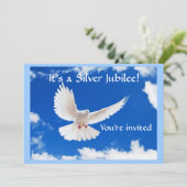 Nuns Silver 25th Jubilee-uitnodigingen Kaart (Staand voorkant)