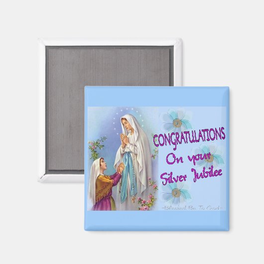 Nuns Silver Jubilee Gifts and Kaarten Magneet (Voorkant / Achterkant)