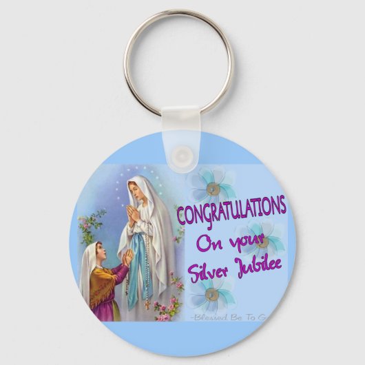 Nuns Silver Jubilee Gifts and Kaarten Sleutelhanger (Voorkant)