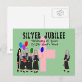 Nuns Silver Jubilee Gifts Briefkaart (Voorkant / Achterkant)