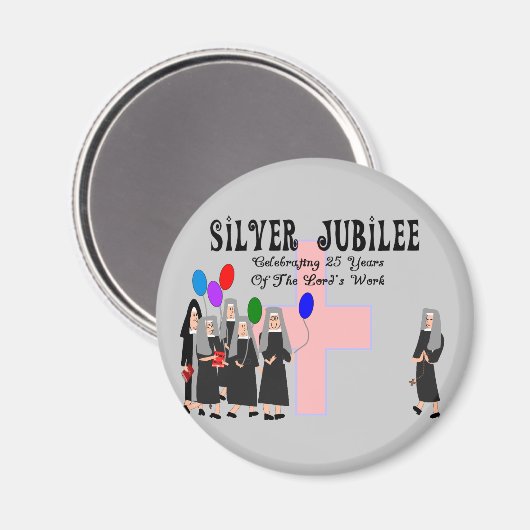 Nuns Silver Jubilee Gifts Magneet (Voorkant / Achterkant)