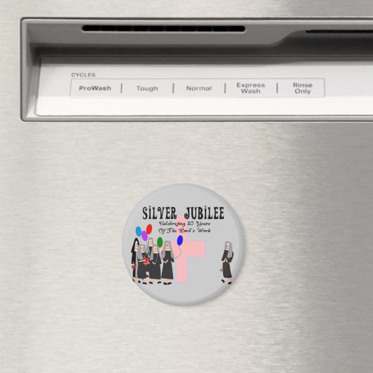 Nuns Silver Jubilee Gifts Magneet (Insitu (Vaatwasser))