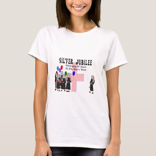 Nuns Silver Jubilee Gifts T-shirt (Voorkant)